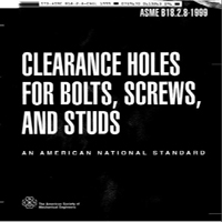 ... Clearance Holes 